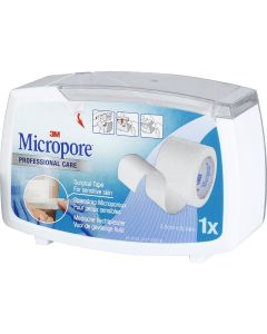Microporeux 9,14m x 2,5cm blanc